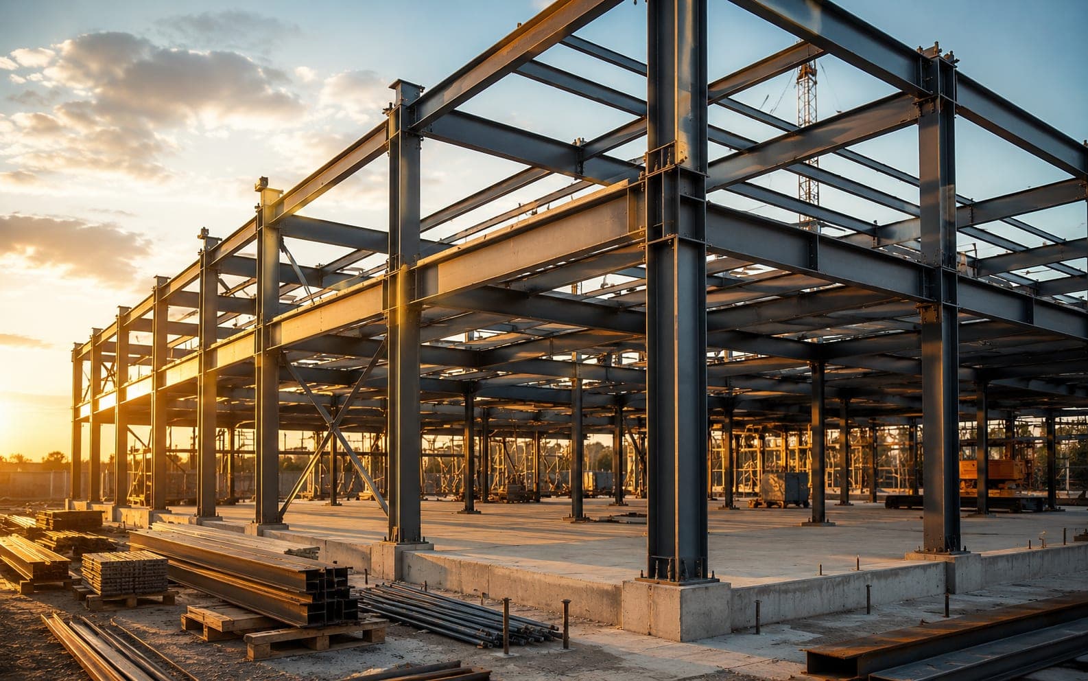 Structural steel taking shape